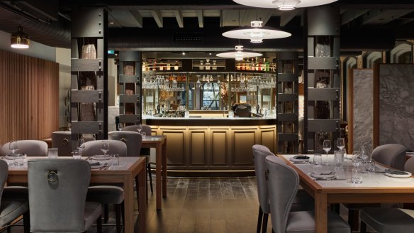 Dixson & Sons features a six-metre veined marble bar.