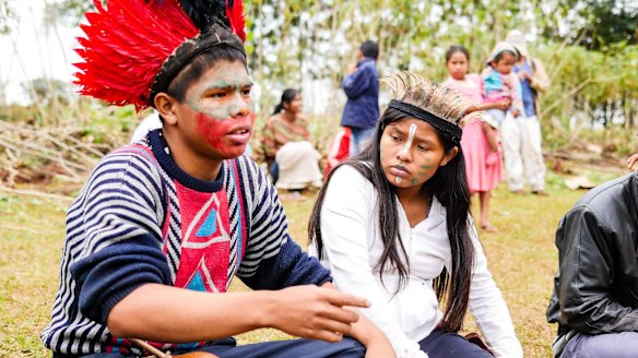 Maguidiode, a young Kaiowa, recounts the shooting that killed Santos.  