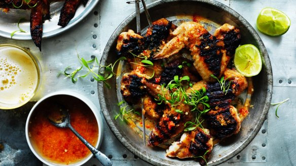 Singapore-style barbecued chicken.