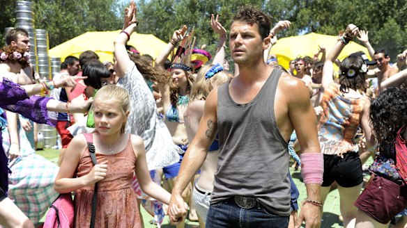 Her first film: Angourie Rice with Nathan Phillips in the 2013 apocalyptic thriller These Final Hours. 