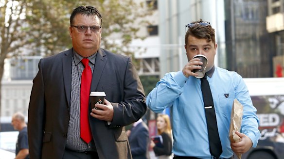 Former Office of Environment and Heritage compliance officer Robert Strange (left) at the NSW Supreme Court.