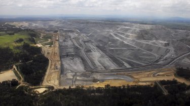 Groups call for permanent protection: Rio Tinto's Warkworth open-cut coal mine in the Hunter Valley.