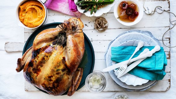 Centrepiece dish: Neil Perry's roast turkey.