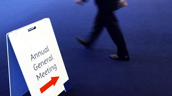 Mr Harvey said 'I think it's inevitable that shareholder annual general meetings will disappear.'