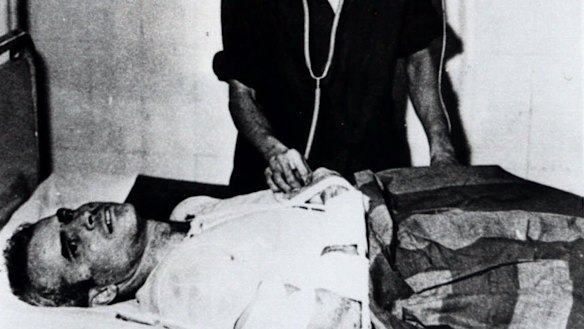John McCain, as a prisoner of war, in a Hanoi hospital in 1967. 