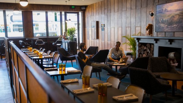 Inside the Prahran pub's dining area.