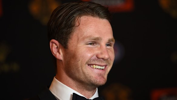 Geelong footballer Patrick Dangerfield on the red carpet.