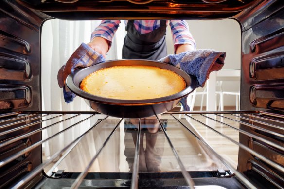 Many domestic ovens have a hot spot and you may need to turn cake tins midway through baking.