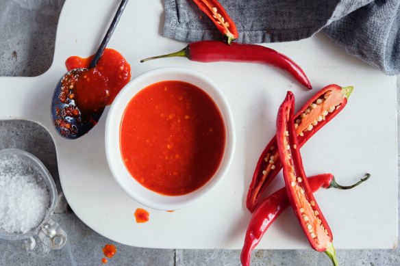 Hot stuff: the Blue Ducks' homemade sriracha.