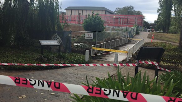 Books in the library were badly damaged.