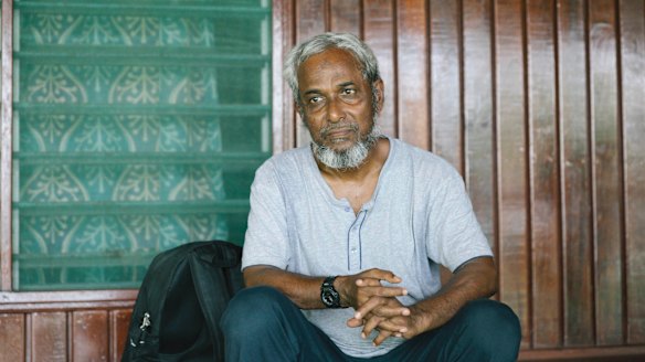 Nayser Ahmed on Manus Island.