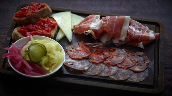 Spanish charcuterie at Ham and Sherry.