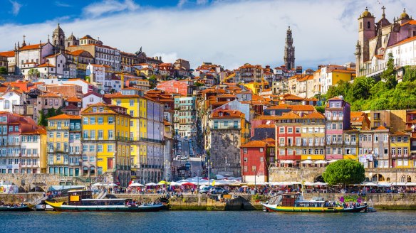 The town of Porto, on the Douro River, is in the heart of Portugal's wine country.