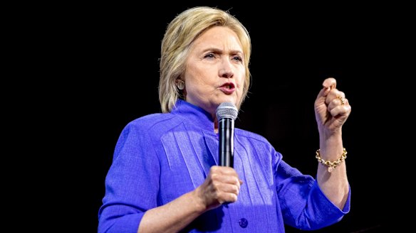 Democratic presidential hopeful Hillary Clinton in Cincinnati on Monday.