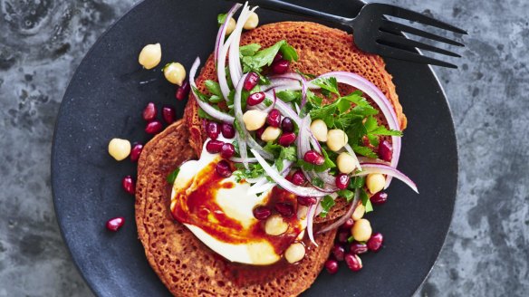 Hummus in pancake form.