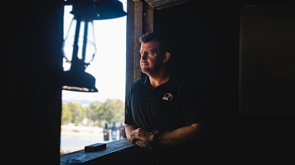 CEO of Australian Targeting Systems Paul Burns at the proposed facility site.