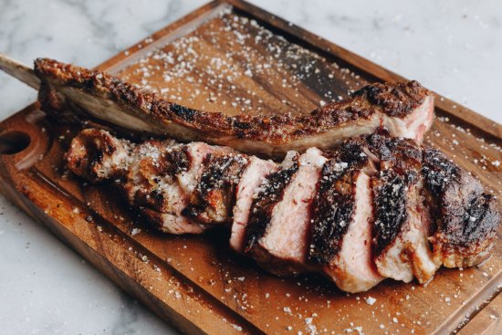 Tomahawk steak at Buenos Aires-inspired Asado.