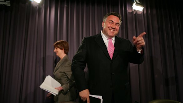 Joe Hockey and Julia Gillard at the National Press Club, November 7, 2007
