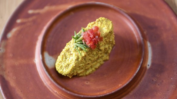 Helly Raichura's dishes incorporate native Australian ingredients such as sea succulents and blood lime.
