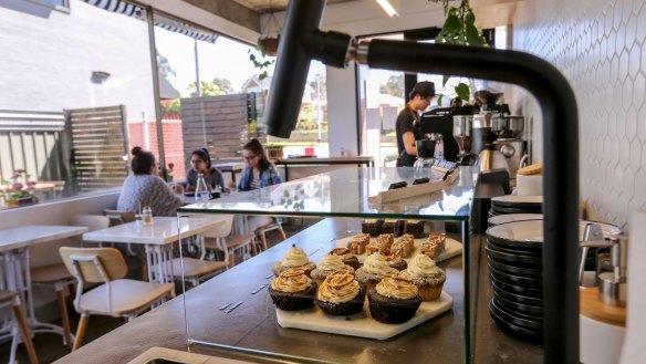 The chemistry-themed cafe is hidden in a medical centre.