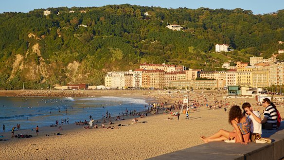 La Zurriola beach.