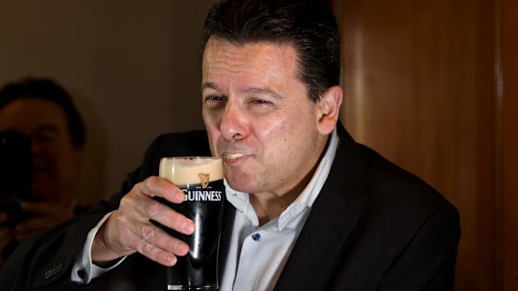 Senator Nick Xenophon after confirming his dual citizenship status.