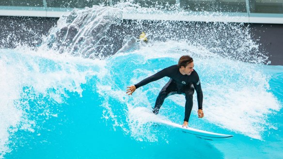 Work up an appetite and catch man-made waves at urban surf park Urbnsurf in Tullamarine. 
