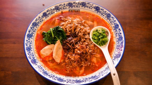 Go to dish: the pan mee in hot and sour soup
