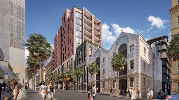 An artist’s impression of the development at Young and Loftus streets.