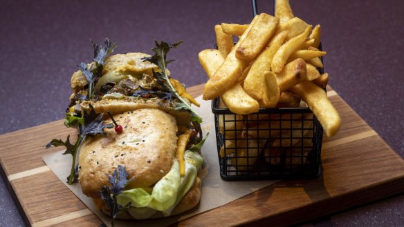 Philly cheesesteak served at The Orrong Hotel.