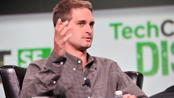 Candid: SnapChat founder Evan Spiegel in 2013.