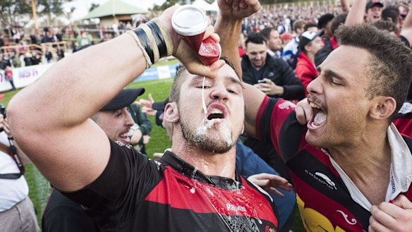 Drought over: Norths enjoys a winning brew.