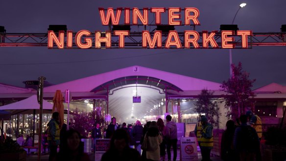 The Winter Night Market warms up Melbourne every Wednesday until the end of August. 