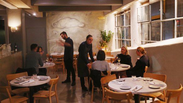 Basement restaurant Oter in Flinders Lane.