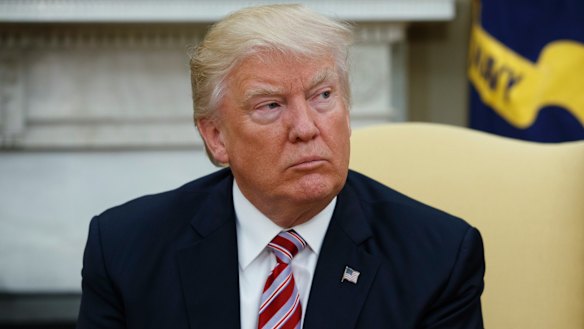 President Donald Trump in the Oval Office on Wednesday.