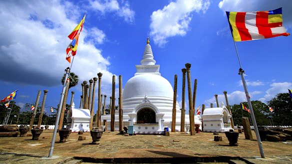 A dagoba in Anuradhapura.