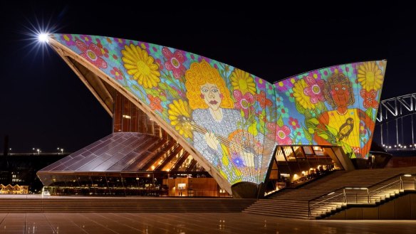 Art will be projected onto the Sydney Opera House. 