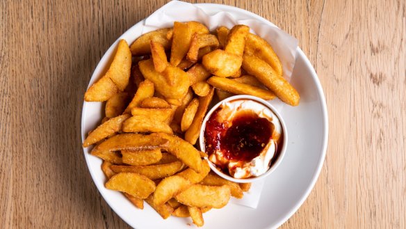 Wedges get a glow-up with garlic labne and fermented chilli.