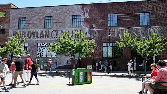 The new Bob Dylan Centre is an old paper warehouse in Tulsa's developing Arts District.