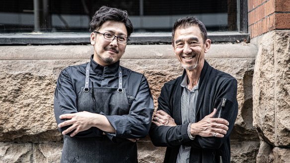 Chef Taka Teramoto and business partner Alan Wong.