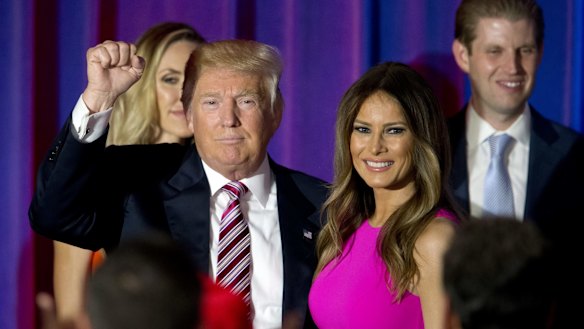 Donald Trump introduced his wife Melania on the first night of the RNC.