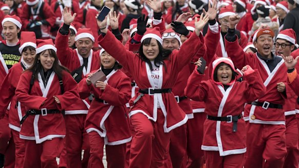 Christmas is a big deal in Japan, despite only one per cent of the population being Christian.