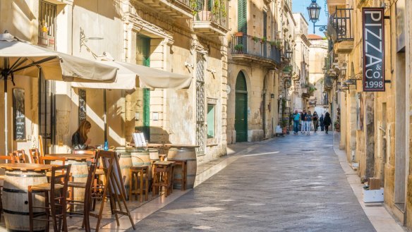 Off the tourism radar: a neighbourhood cafe in Lecce, Puglia.