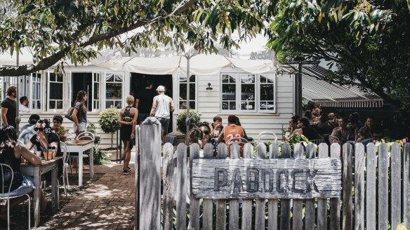 The Paddock Bakery's courtyard.