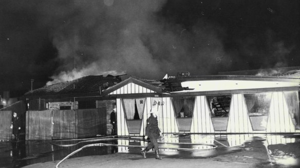 The Punchbowl Road site gutted by fire.