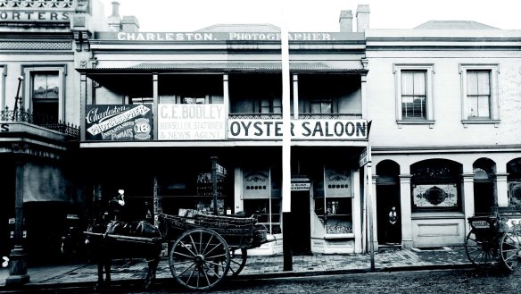 The oyster saloon was the equivalent of today's fish and chip shop.