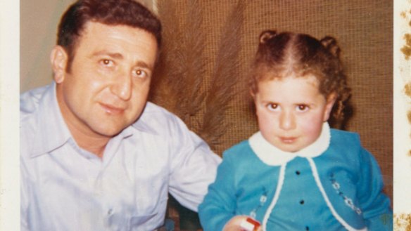 Gladys Berejiklian as a toddler with her father, Krikor.