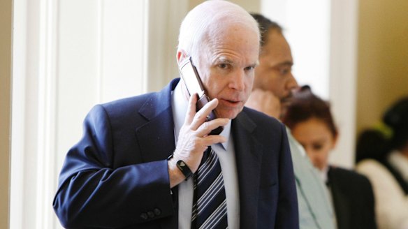 Republican senator John McCain was "shocked" by news of Steele's research.