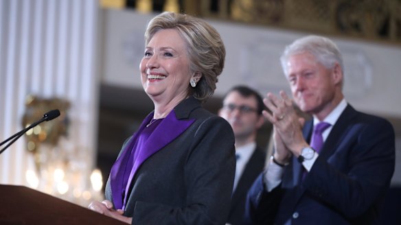 Hillary Clinton urged her supporters to accept the election results.