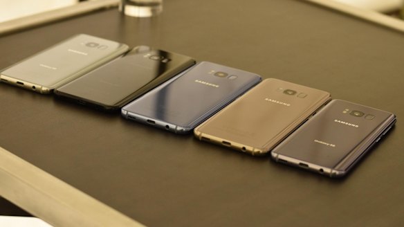 The Galaxy S8 is available in black, grey and gold in Australia.